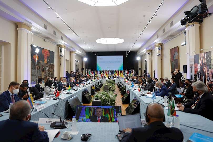 ministros de Relaciones Exteriores y jefes de delegación de los países que integran la Comunidad de Estados Latinoamericanos y Caribeños (Celac) 