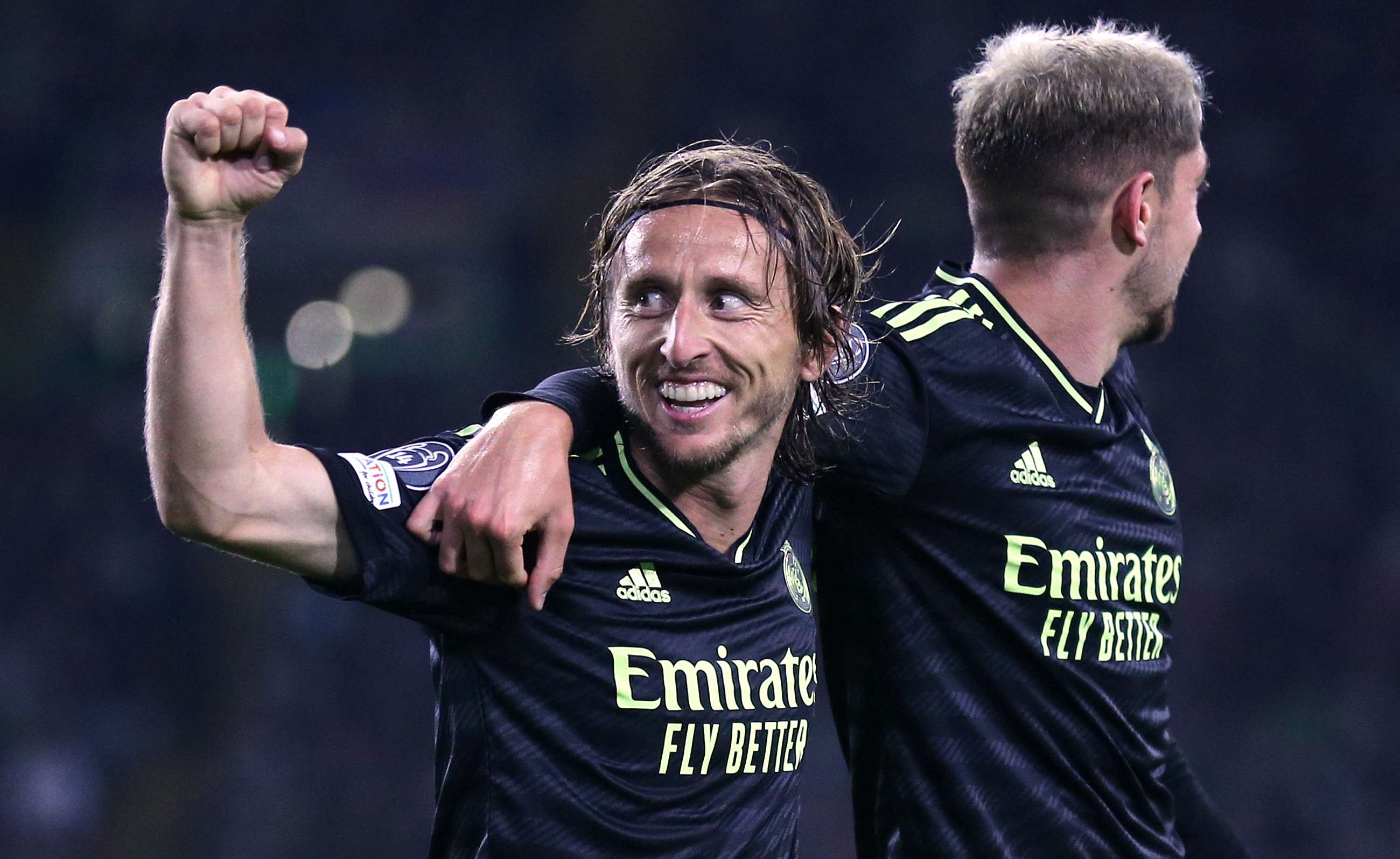 Luka Modric festeja su gol. / EFE
