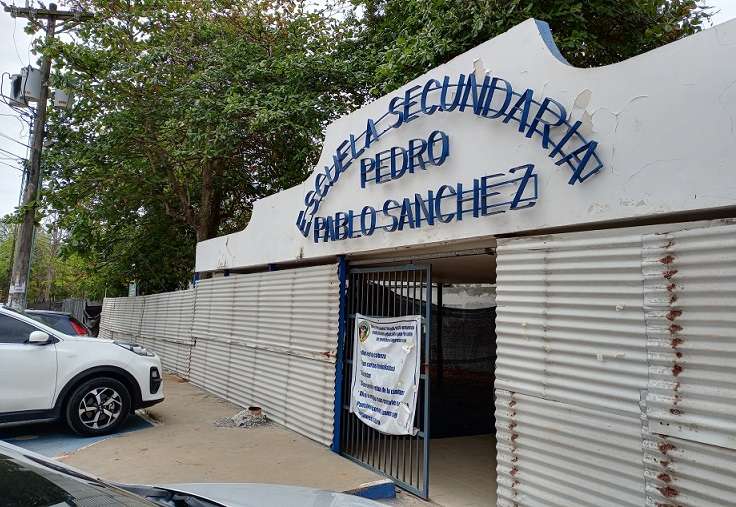 Los trabajos en el colegio Pedro Pablo Sánchez iniciaron a finales del 2019, pero se vieron retrasados por la pandemia.