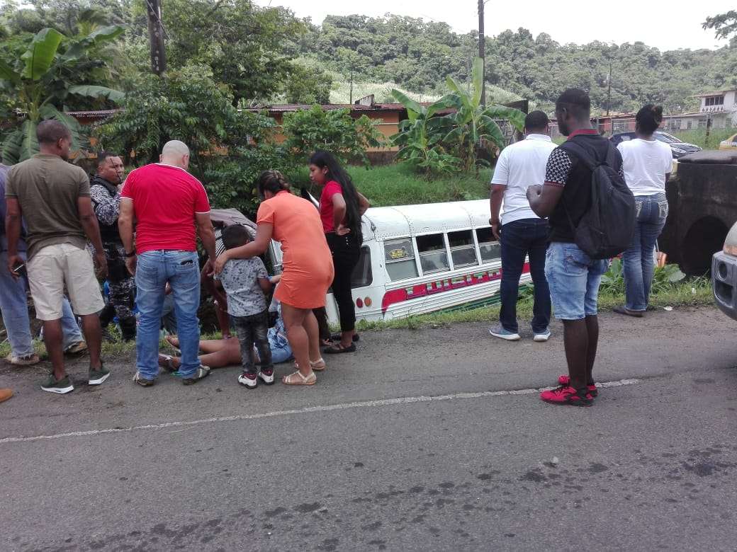Accidente en Colón. Foto: @C3Calito 