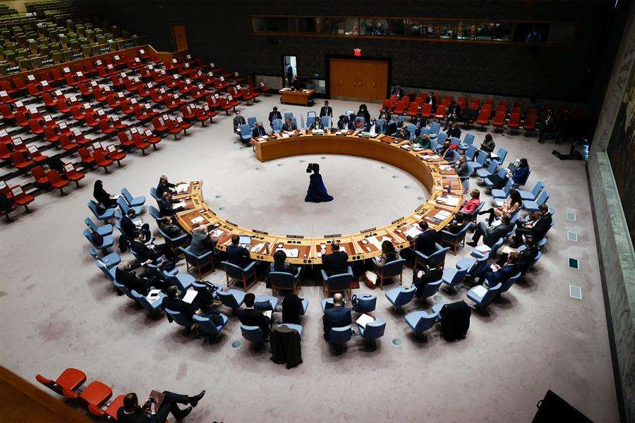 Miembros del Consejo de Seguridad de la Onu reunidos en Nueva York, Estados Unidos. EFE