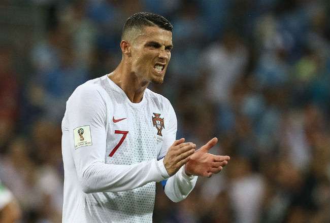 El jugador estrella de la selección de Portugal. Foto:EFE