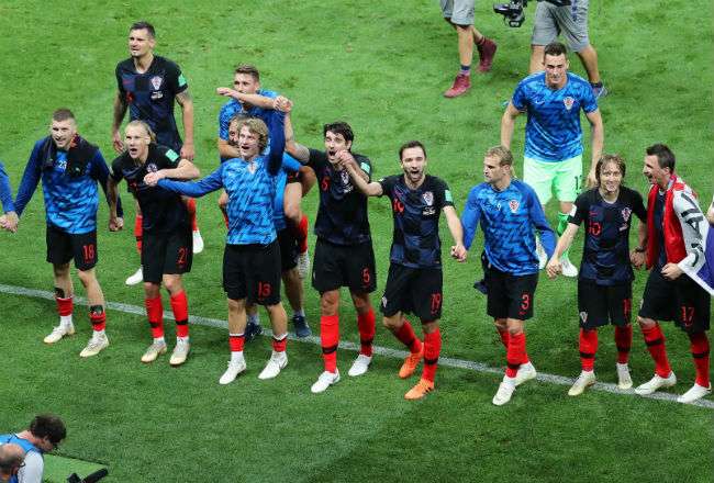 La selección de Croacia eliminó a Inglaterra en la semifinal. Foto: EFE