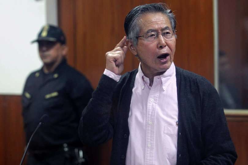 Fotografía de archivo fechada el 15 de mayo del 2016 del expresidente peruano Alberto Fujimori durante una audiencia en Lima (Perú). EF