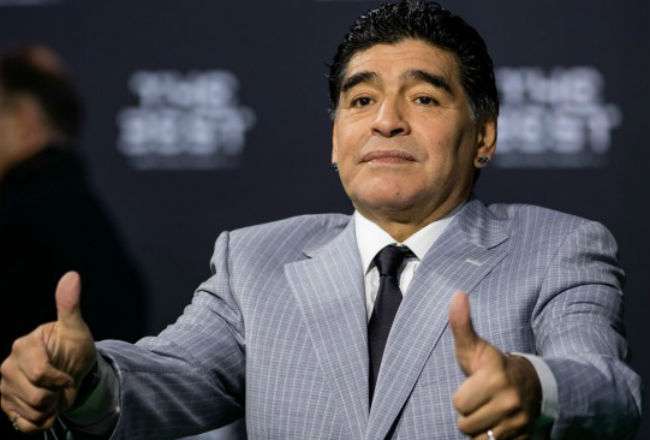 El exjugador argentino Diego Maradona.