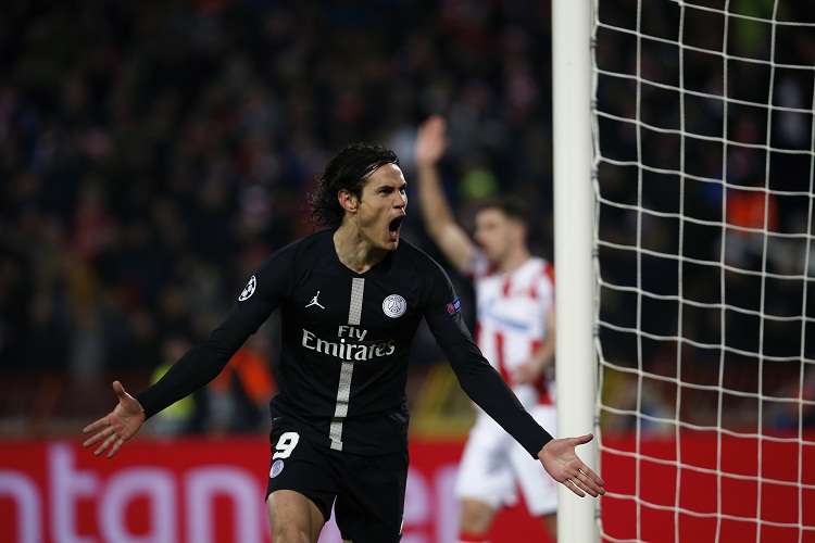 Edinson Cavani  anotó uno de los goles del triunfo. Foto: AP