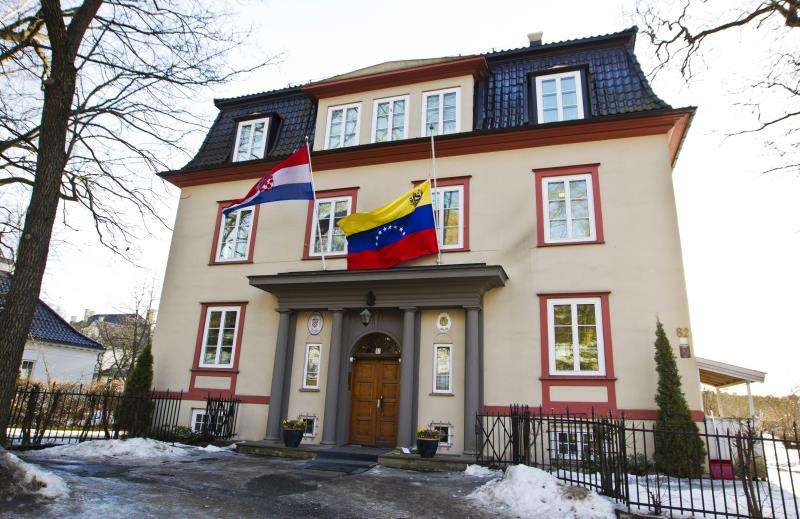 Imagen de la embajada de Venezuela en Oslo. EFEArchivo