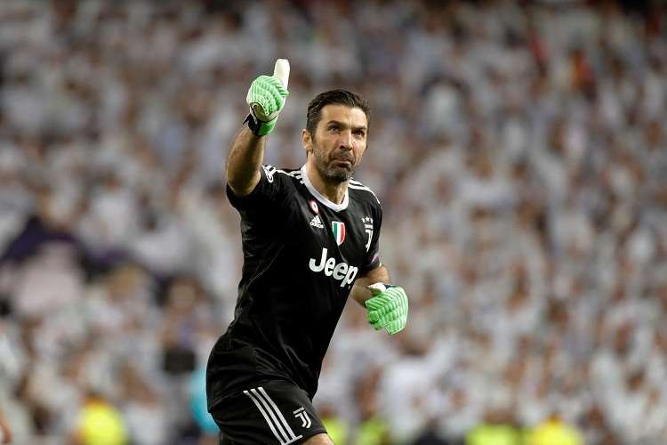 Gianluigi Buffon durante el partido de vuelta de los cuartos de final de la Liga de Campeones contra el Real Madrid. Foto: EFE