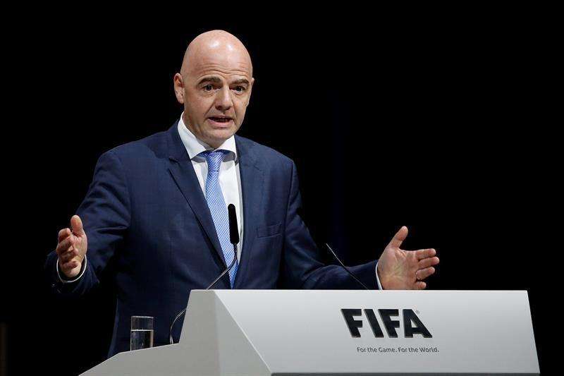 El italiano Gianni Infantino es el presidente de la Fifa. Foto EFE