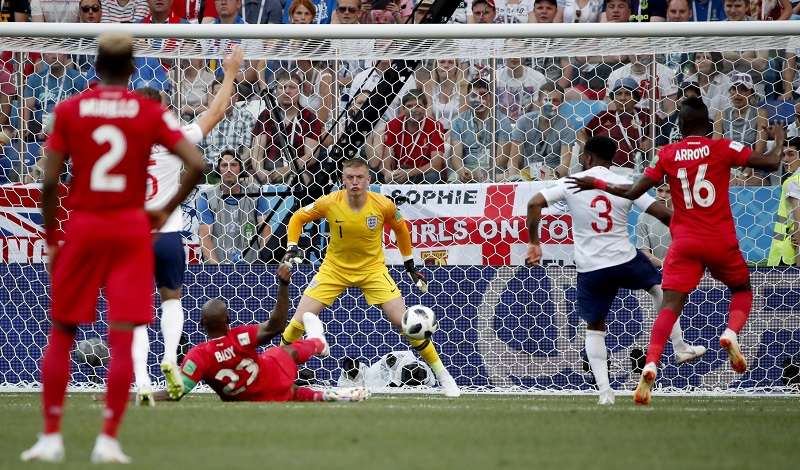 Felipe Baloy ha sido el autor del único gol de Panamá en el Mundial de Rusia 2018. Foto EFE