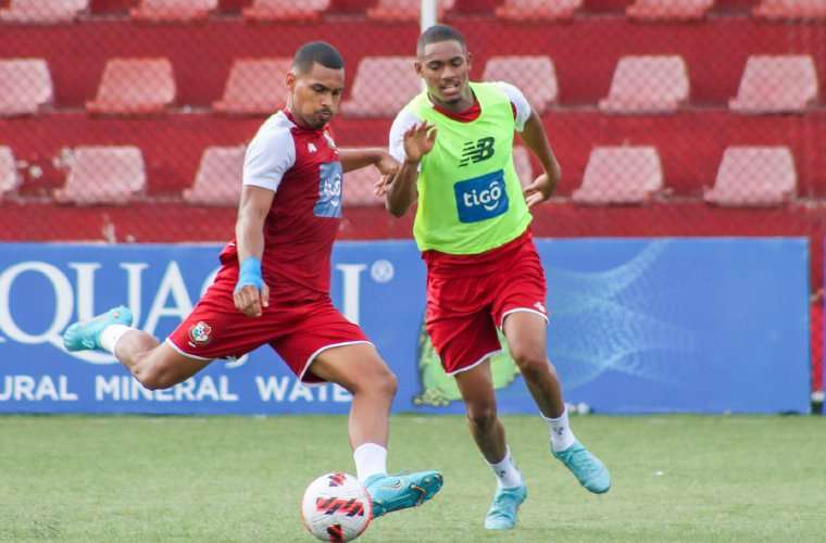 Entrenamiento de ayer de la Selección Sub-20 de Fútbol de Panamá en el estadio Luis Ernesto ‘Cascarita’ Tapia. Foto: Fepafut