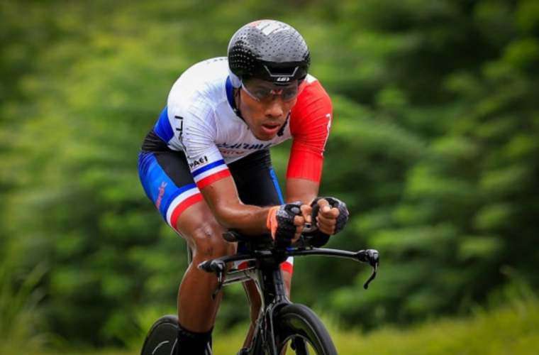 Christofer Jurado, integrante de la selección panameña de ciclismo. Foto: Fepaci