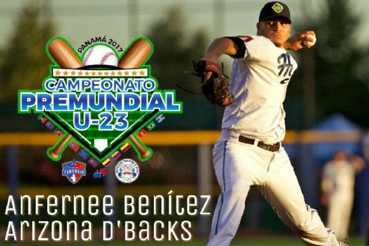 Anfernee Benítez, lanzador de los Diamondbacks de Arizona. Foto: @Fedebeisoficial