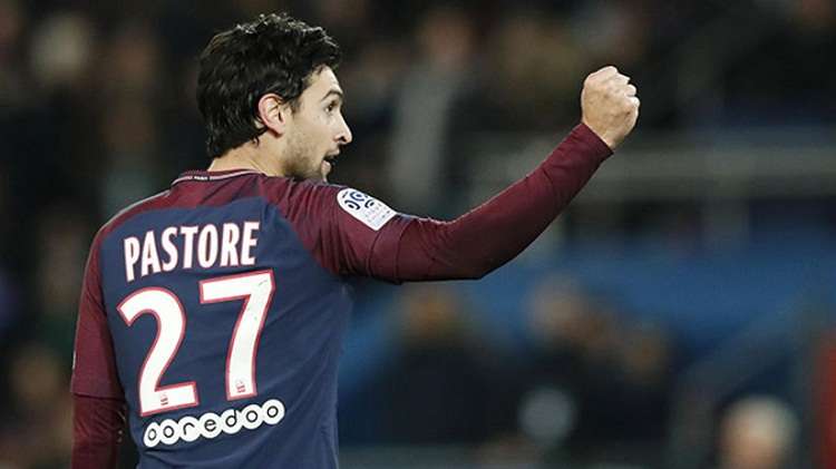 Javier Pastore durante un partido del PSG. Foto:EFE