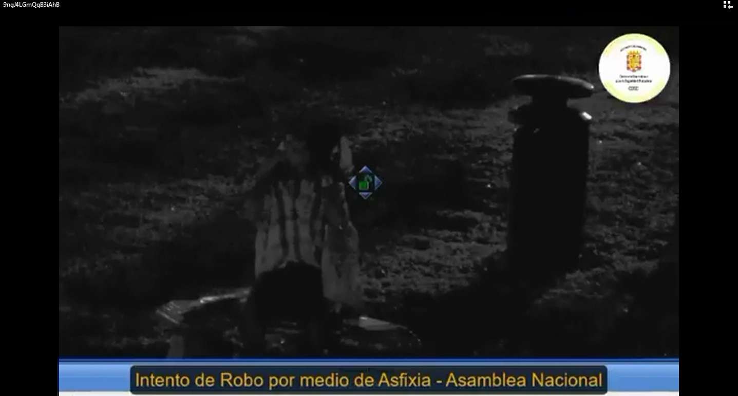 Captura del video grabado por sistema de la Alcaldía capitalina.