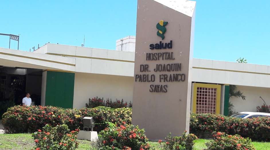 Hospital Joaquín Pablo Franco Sayas. Foto Zenaida Vásquez