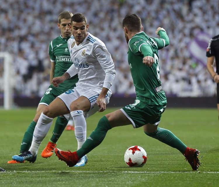 Acción del partido entre Real Madrid y Leganés./ Foto AP