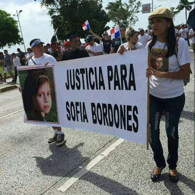 Familiares de la niña  Sofía Victoria Bordones, solicitan justicia. Foto: Eric Montenegro