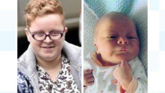 En la imagen Hannah Turtle y su bebé James Hughes Foto: Andrew Price/North Wales Police