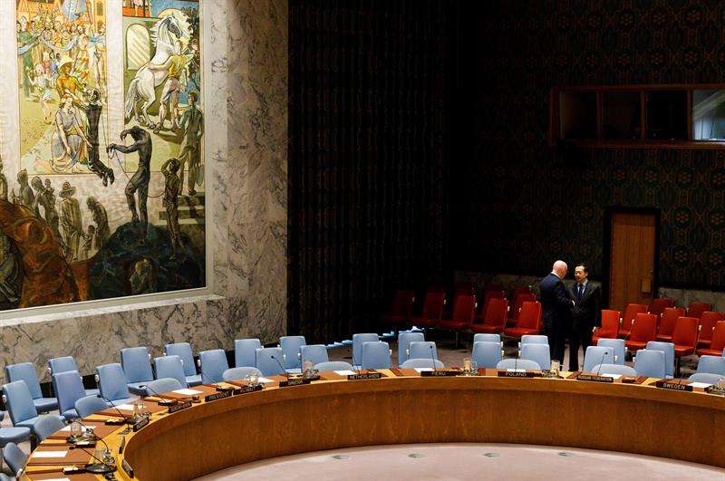 Sala de reuniones del Consejo de Seguridad de la ONU. EFE