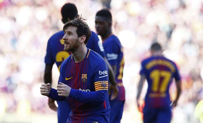 Messi celebró con un baile poco habitual en él./ AP
