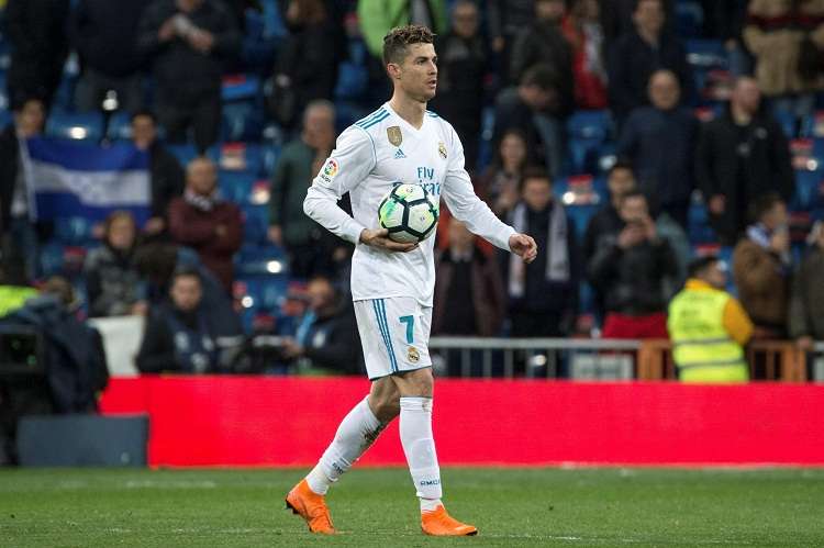 Cristiano Ronaldo durante el partido ante el Girona. Foto: EFE