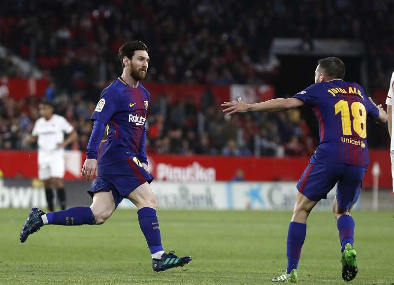 Lionel Messi celebra./ Foto AP