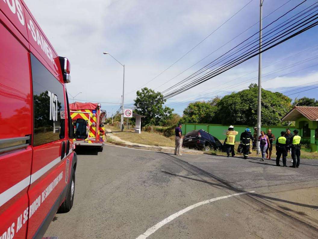 Accidente en Los Santos. Foto: Zenaida Vásquez 
