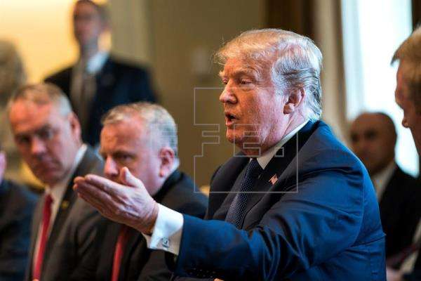 Reunión del presidente Donald Trump en la Casa Blanca. Foto/EFE