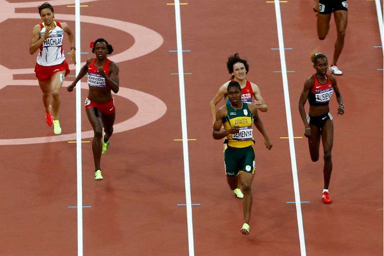 La atleta sudafricana Caster Semenya, bicampeona olímpica. Foto: AP