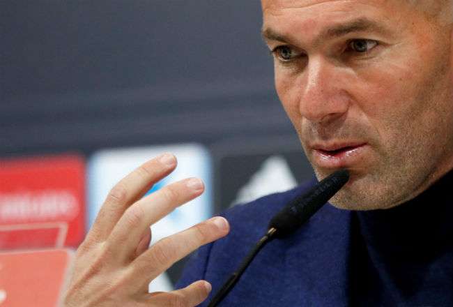 El entrenador del Real Madrid Zinedine Zidane. Foto: EFE