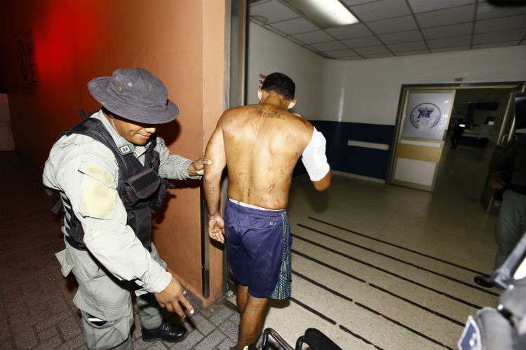 Dos de los reos heridos fueron trasladados al hospital Santo Tomás.  Foto: Alexander Santamaría