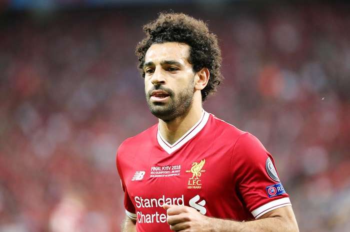 Salah en la final de Champions con el Liverpool./EFE