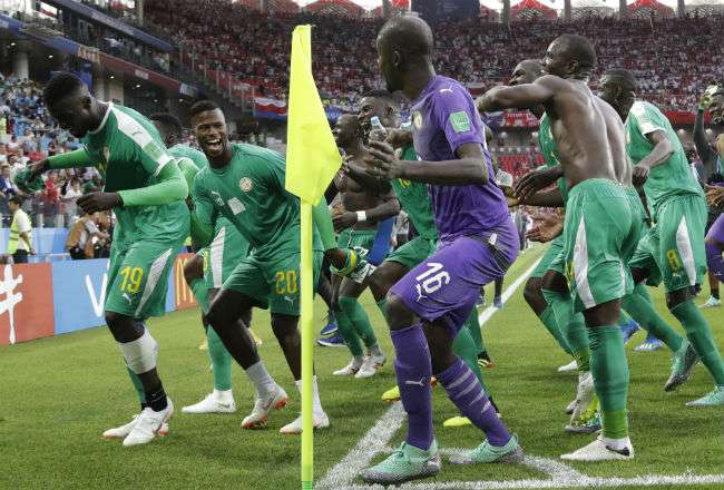 La selección de Senegal ganó 2-1. Foto: AP