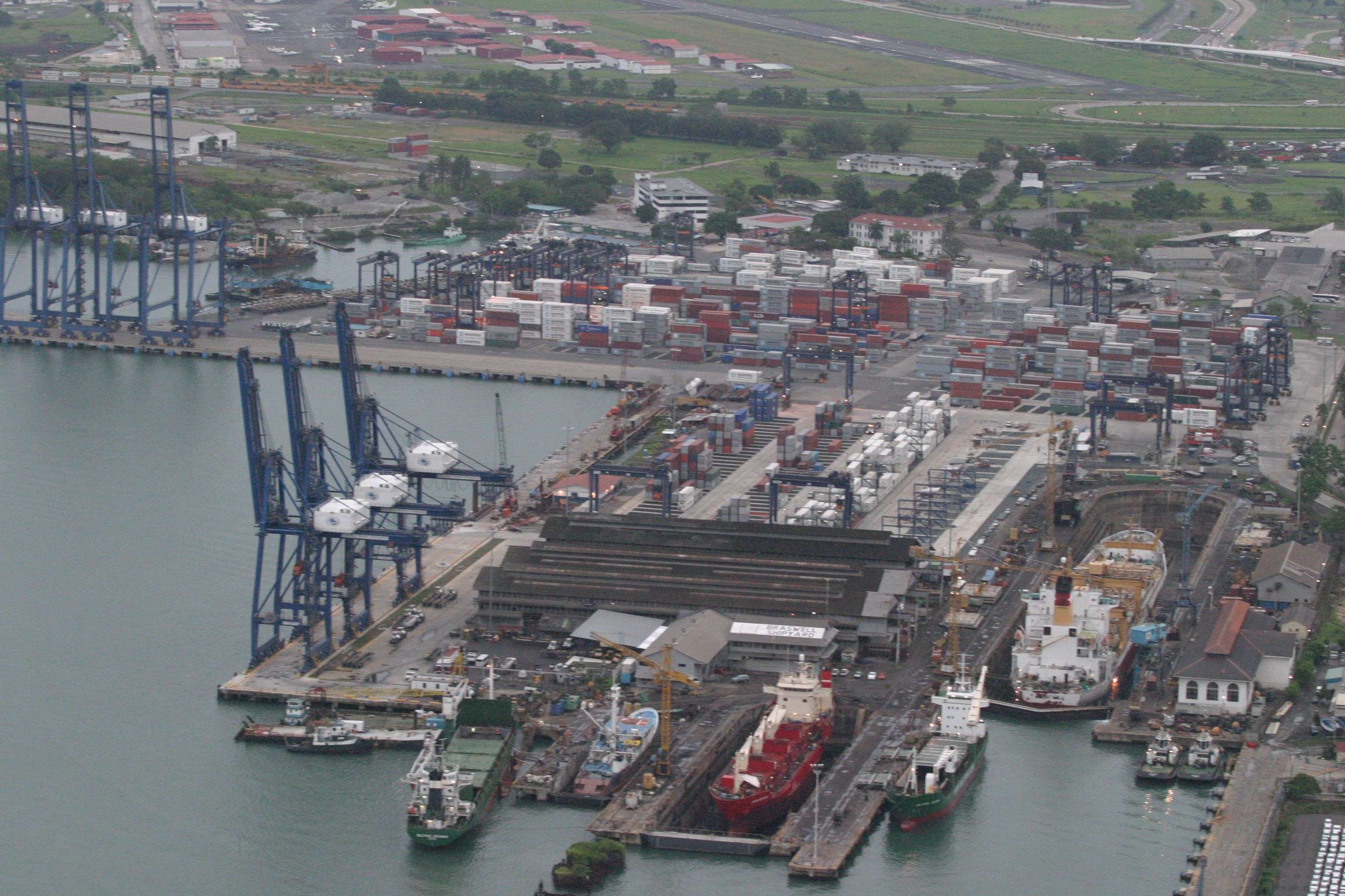 Vista general del puerto de contenedores de Hutchison Port PPC. Foto: Archivo