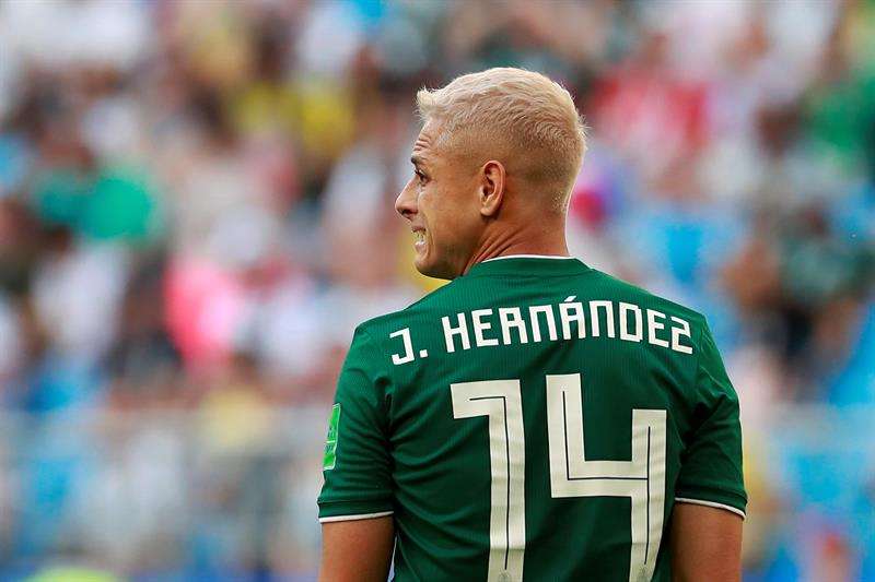 Javier &#039;Chicharito&#039; Hernández es el máximo goleador de la historia de la selección de México. Foto EFE