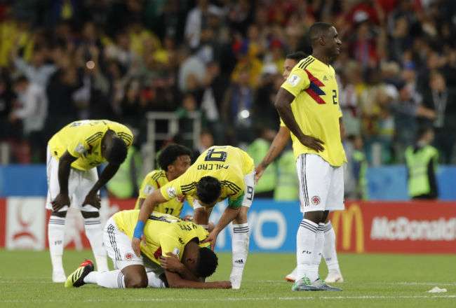 La selección de Colombia quedó eliminado en los octavos de final. Foto: AP