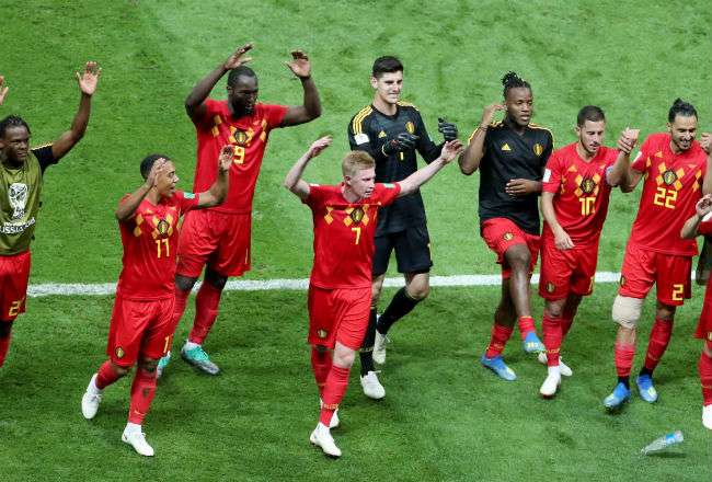 La selección de Bélgica eliminó a Brasil en los cuartos de final. Foto:EFE
