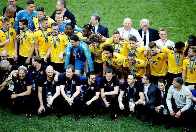 La selección de Bélgica se acreditó el tercer lugar del Mundial. Foto:EFE