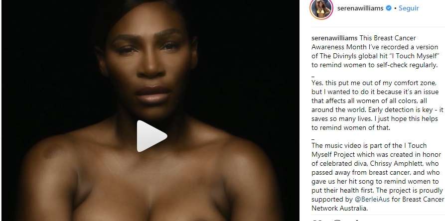 Serena Williams impulsa una causa benéfica./ Instagram