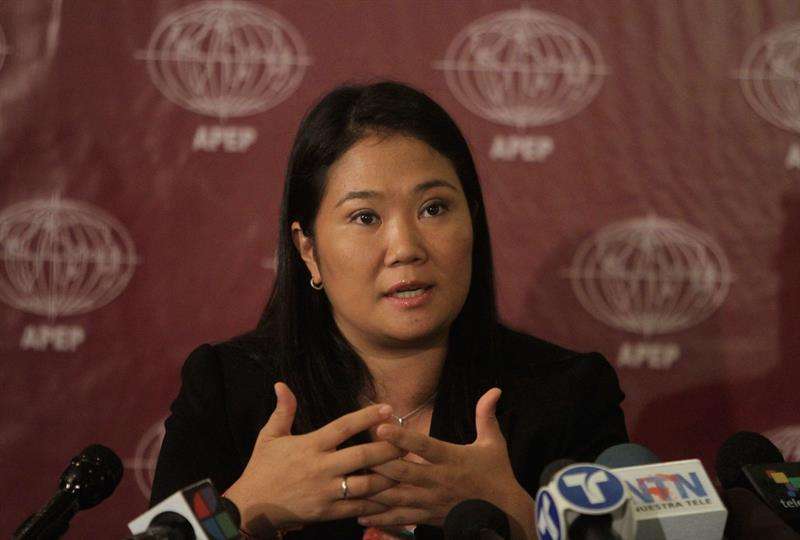 En la imagen, la líder del partido Fuerza Popular, Keiko Fujimori. EFEArchivo