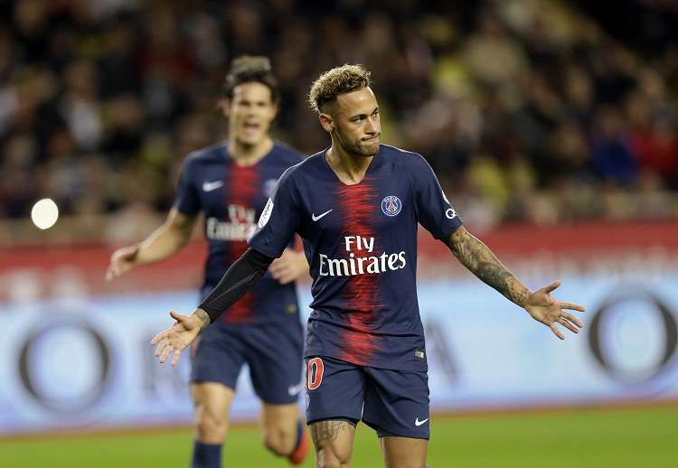 Neymar celebra uno de sus goles con el PSG. Foto: AP