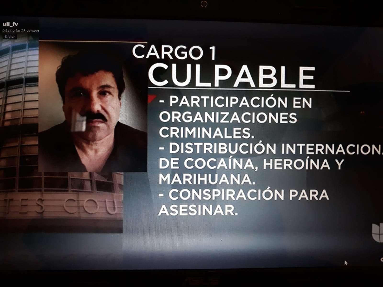 Así informan sobre la audiencia de El Chapo, las cadenas internacionales