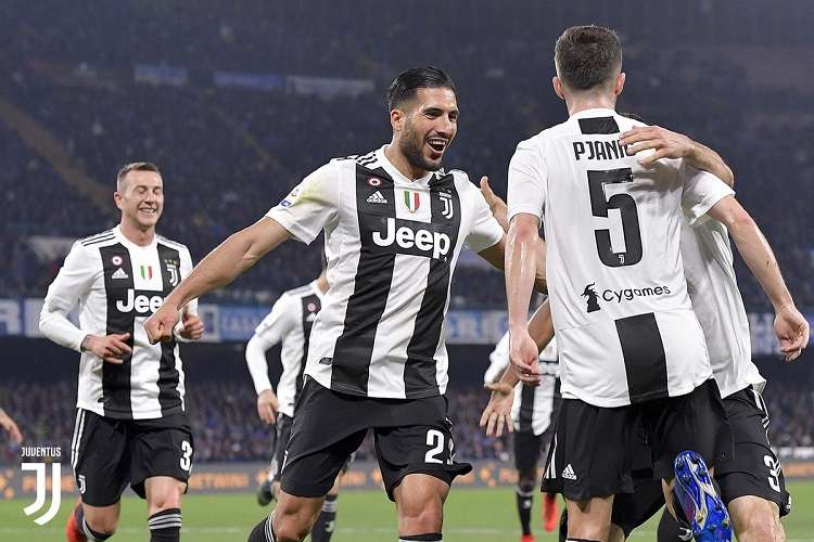 Jugadores de la Juventus celebran la victoria. Foto: Twitter 