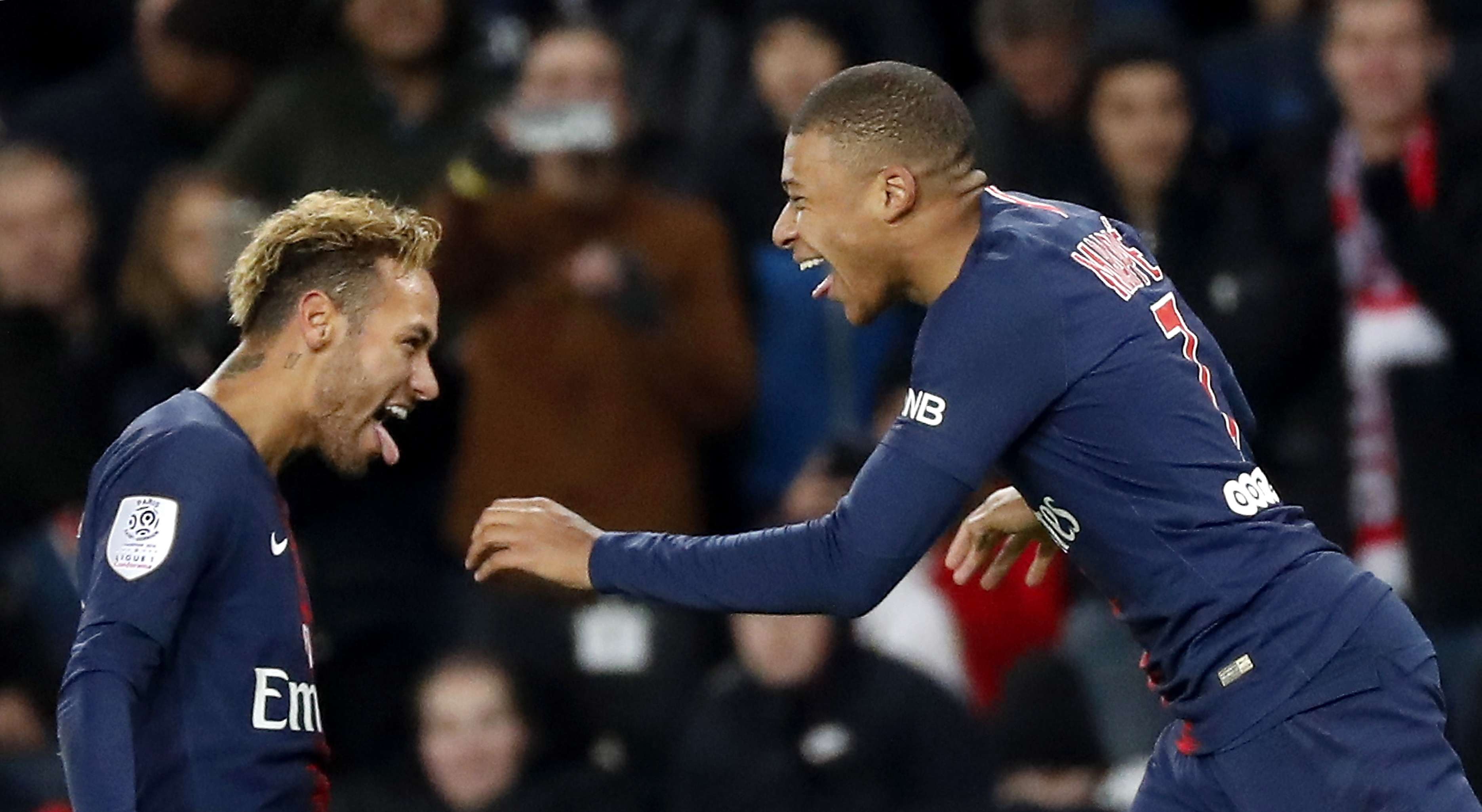 Neymar y Mbappé, figuras del PSG. /EFE