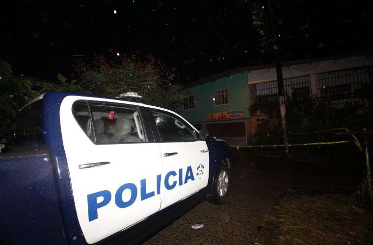 Sitio donde se cometió un  crimen en San Miguelito. Foto: Alexander Santamaria 