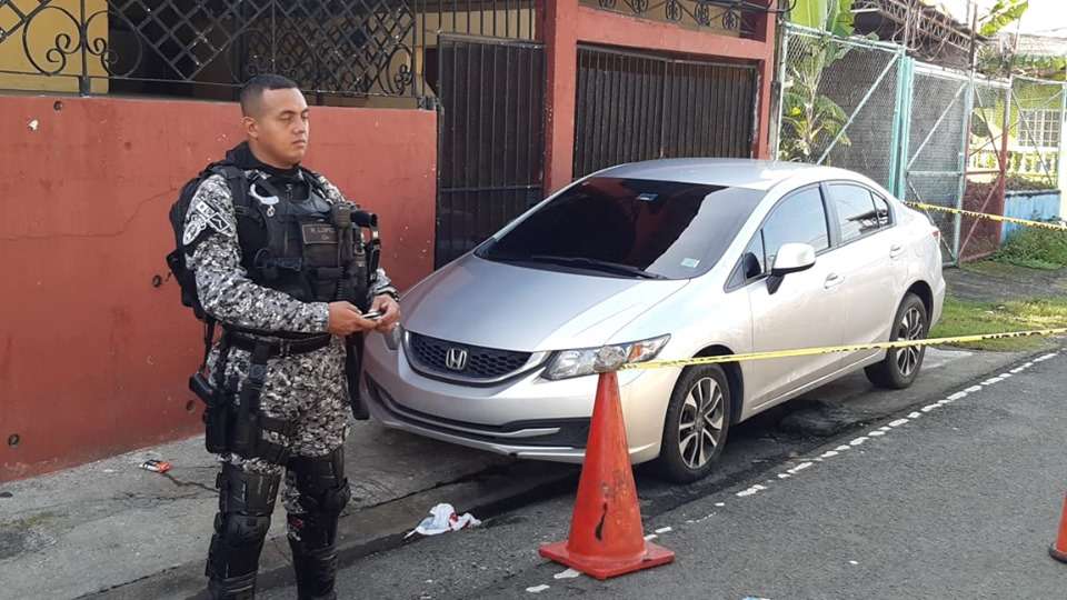 Vehículo utilizado para cometer el atentado en Paraíso. Foto: Edwards Santos