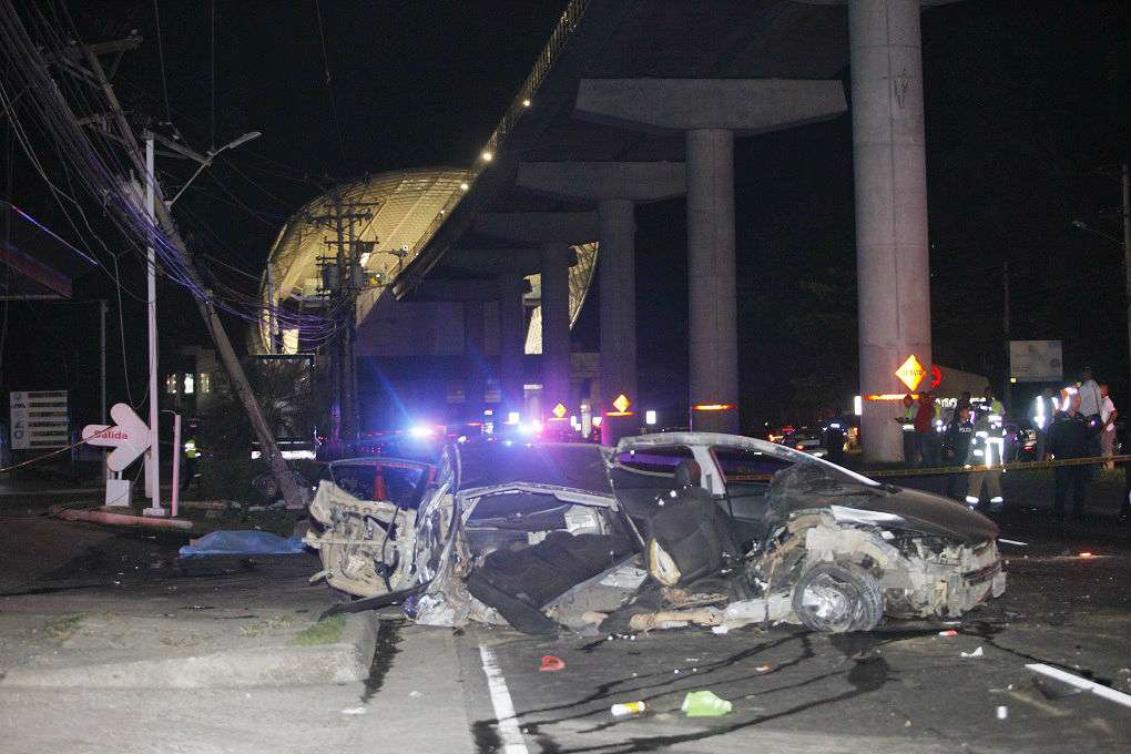 Vista general de la escena del accidente. Foto: Alexander Santamaría