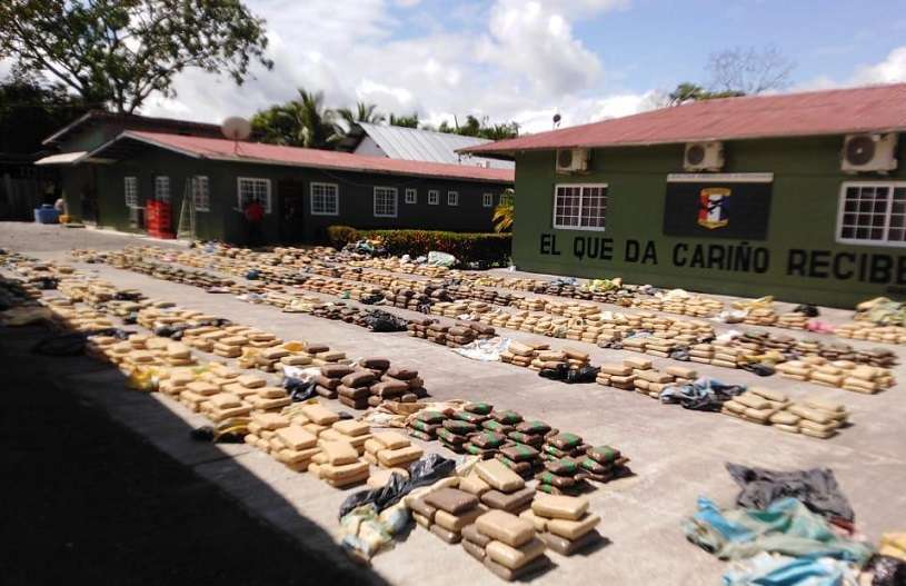 La droga fue trasladada hasta la base de Progreso en el distrito de Barú.
