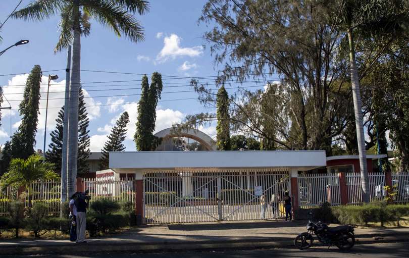 ista de la fachada de la Universidad Politécnica de Nicaragua (UPOLI), hoy en Managua (Nicaragua). EFE